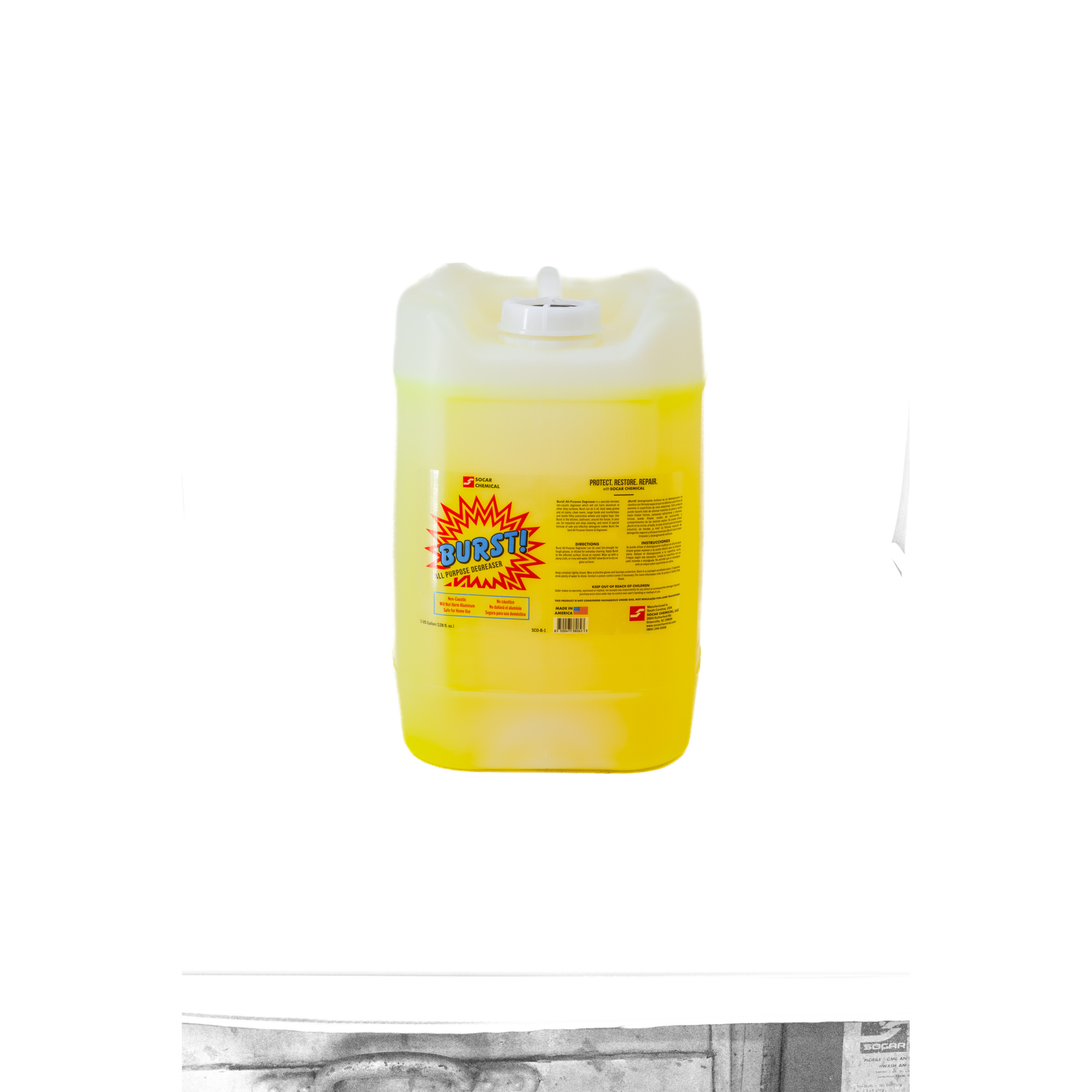 SOCAR Burst All-Purpose Degreaser - Safe on Aluminum, 5 Gallon, Model# SCO-B-5